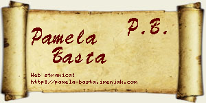 Pamela Basta vizit kartica